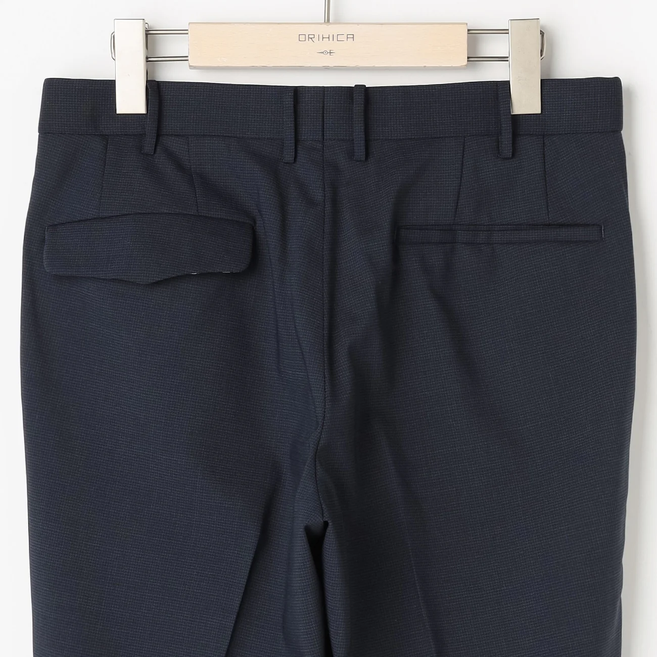 Super Cool High-breathability Houndstooth Pants - Navy - Image 4