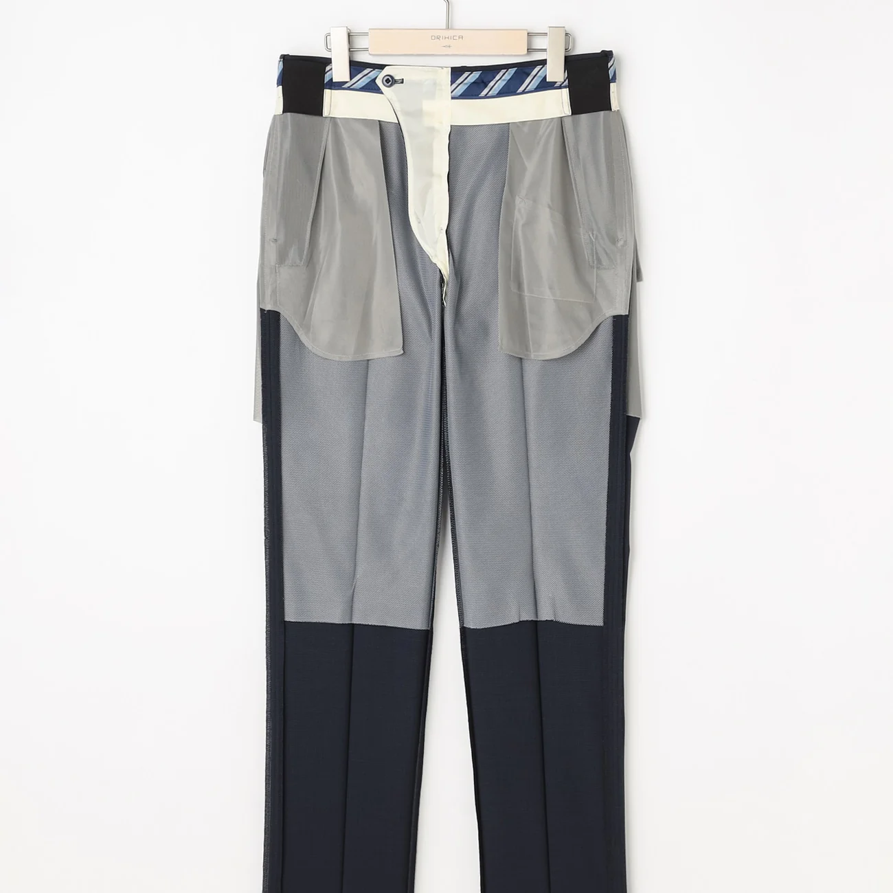 Super Cool High-breathability Houndstooth Pants - Navy - Image 5