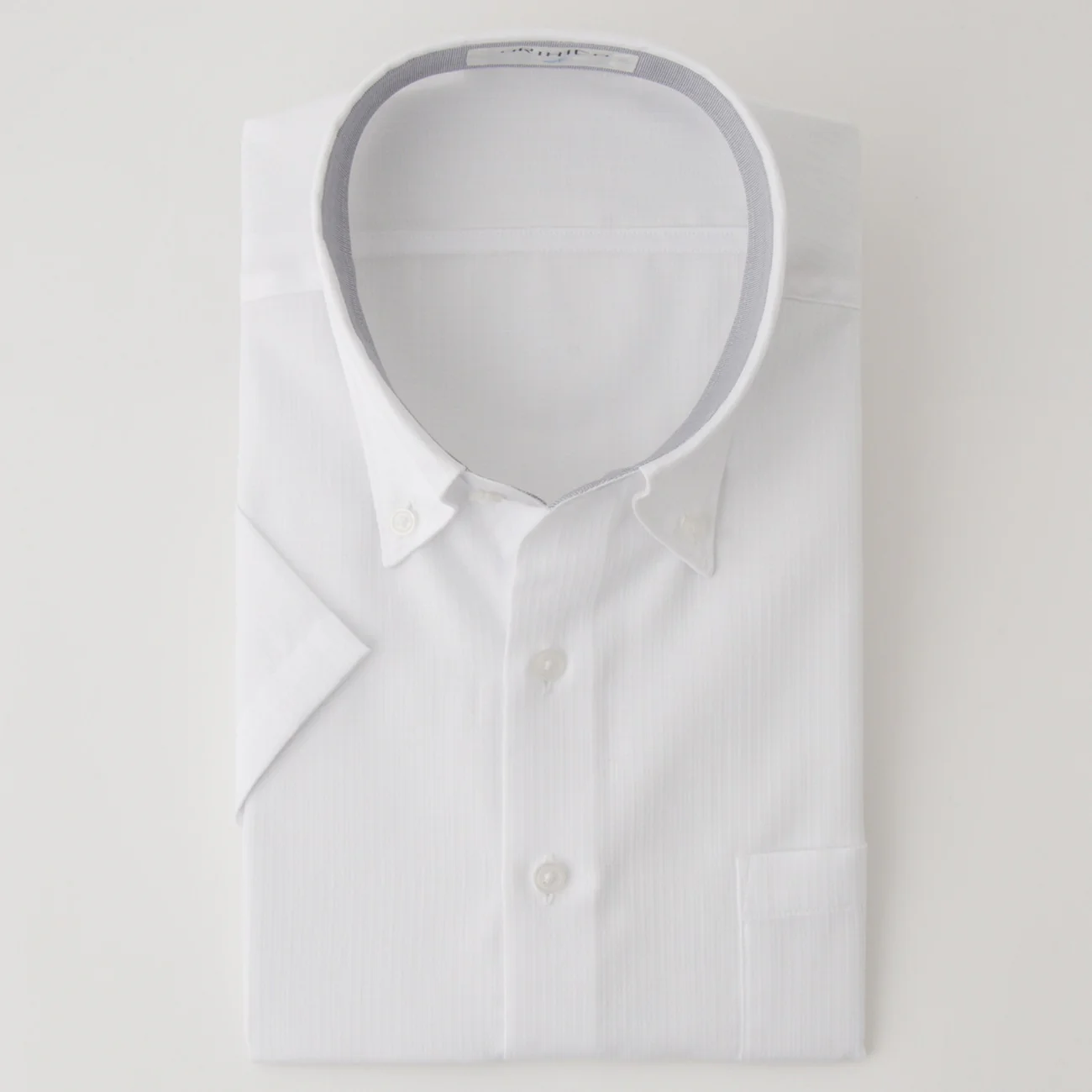Super Cool Non-Iron Short Sleeve Button-Down Shirt - White - Image 2