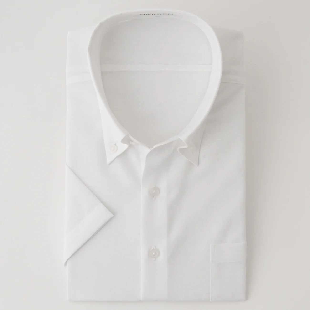 Super Cool Non-Iron Cotton Linen Short Sleeve Button-Down Shirt - White - Image 2