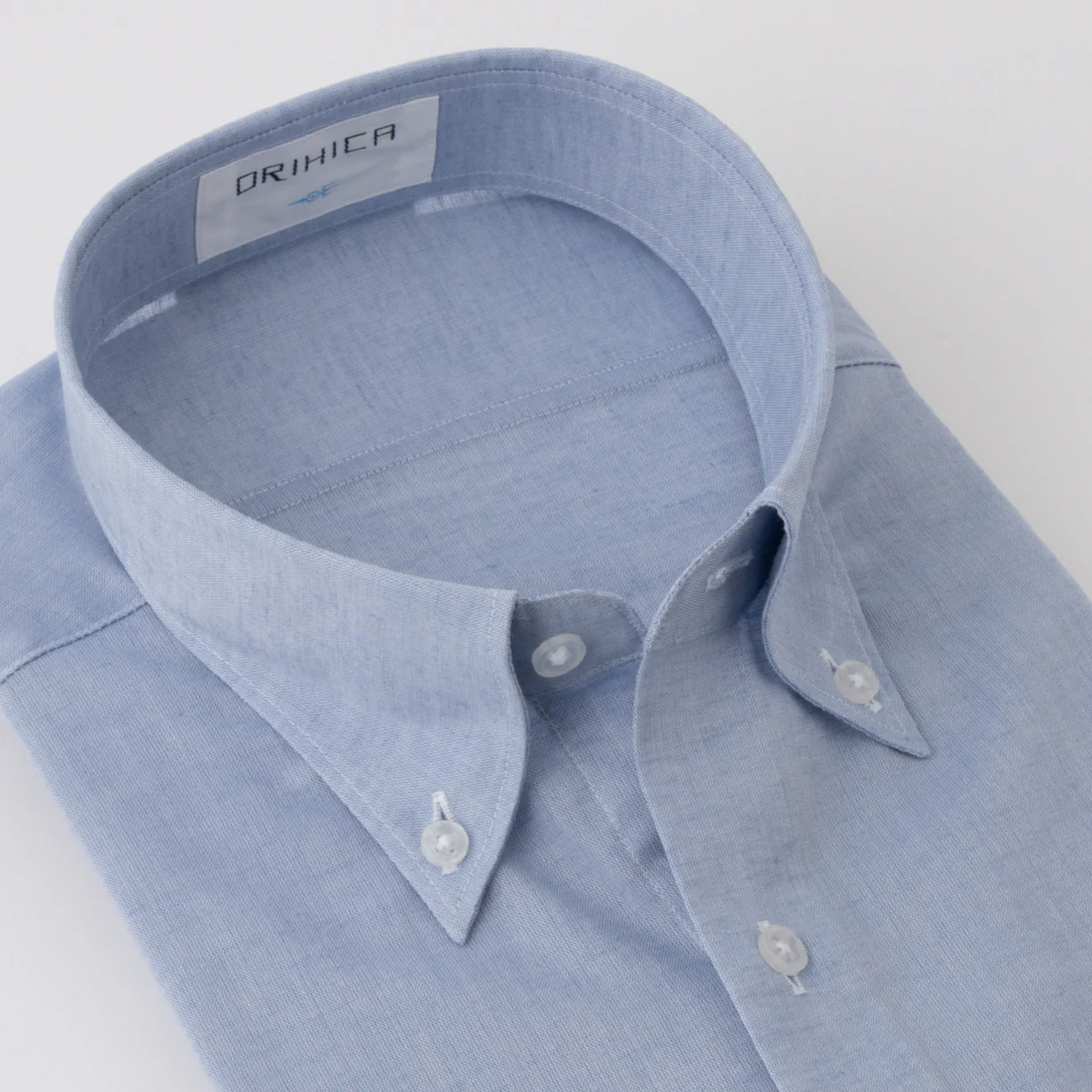 Super Cool Non-Iron Cotton Linen Short Sleeve Button-Down Shirt - Blue - Image 3