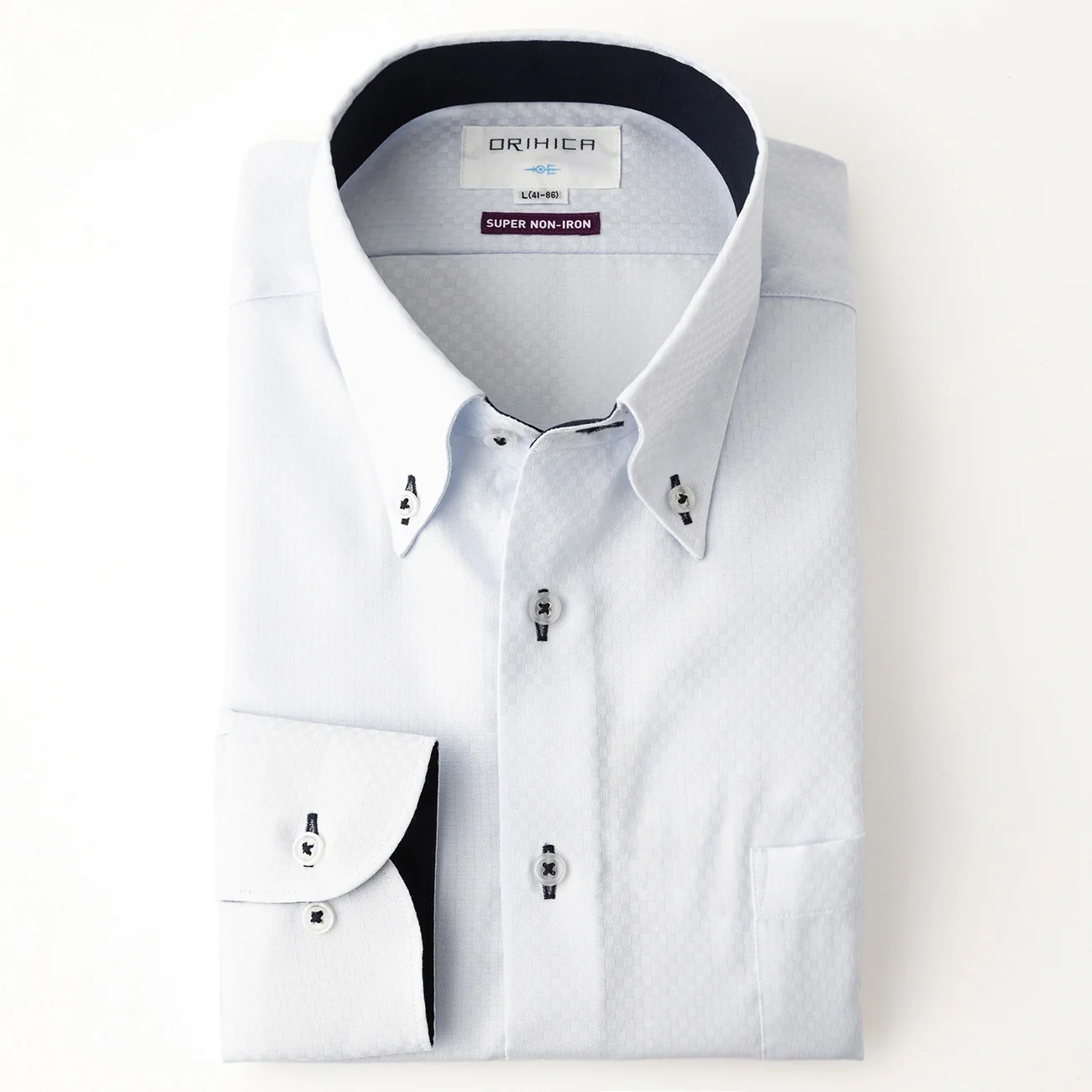 Super Non-Iron Button-Down Shirt - Blue - Image 3