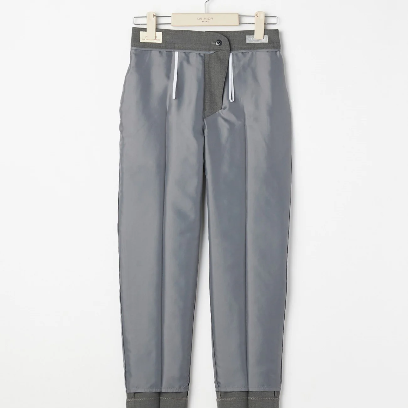 THE THIRD SUITS Cropped Pants - Medium Gray - Image 4