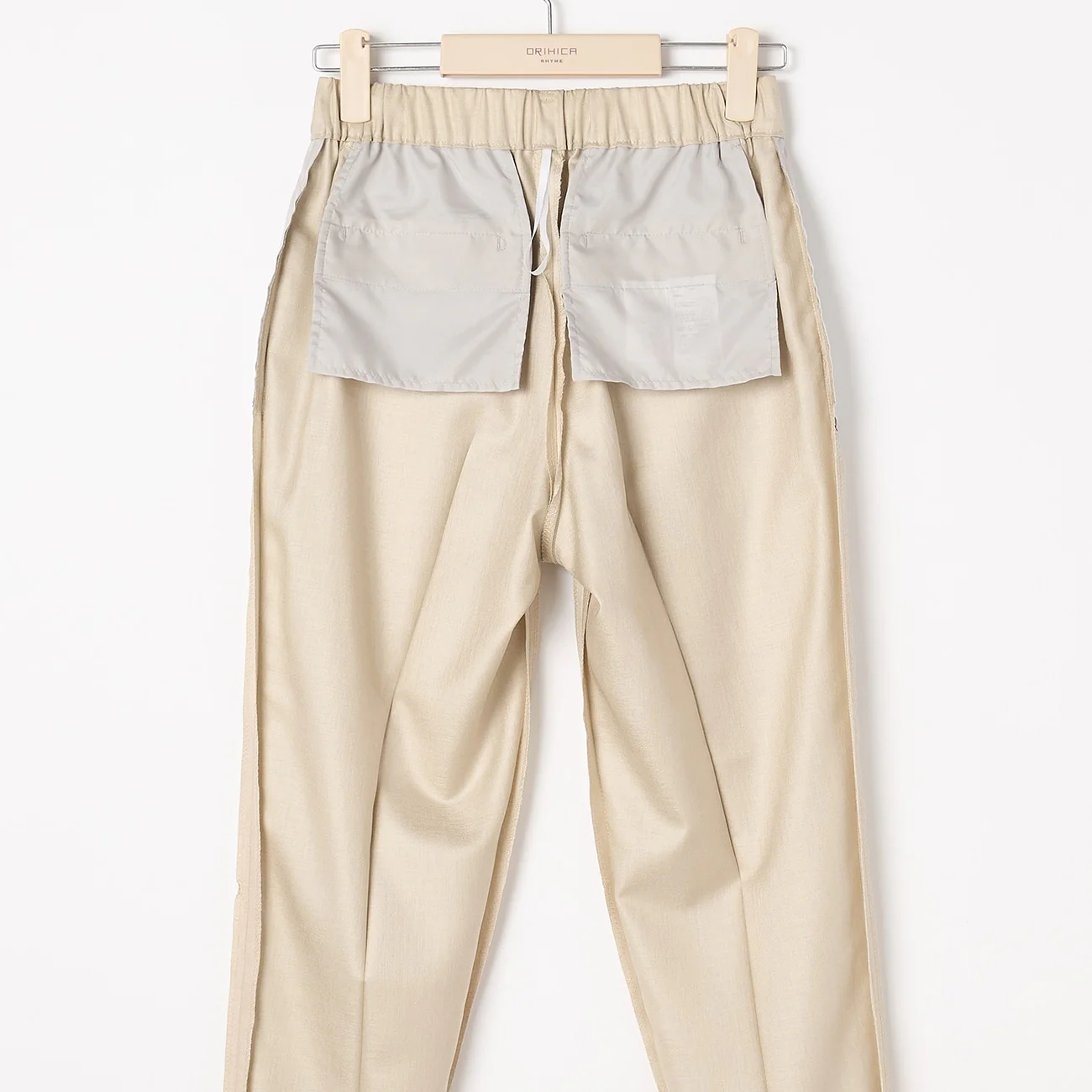 THE THIRD SUITS Linen-like Cropped Pants - Beige - Image 5