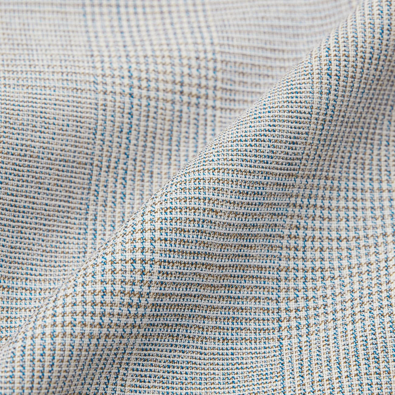 Washable Stretch Check Cropped Pants - Light Gray - Image 7
