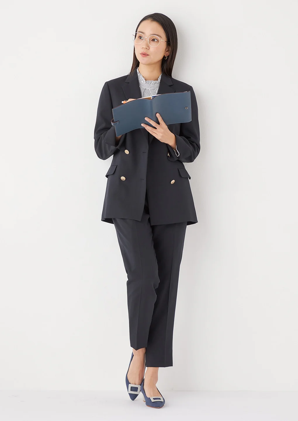 THE THIRD SUITS Cropped Pants - Navy - Image 16
