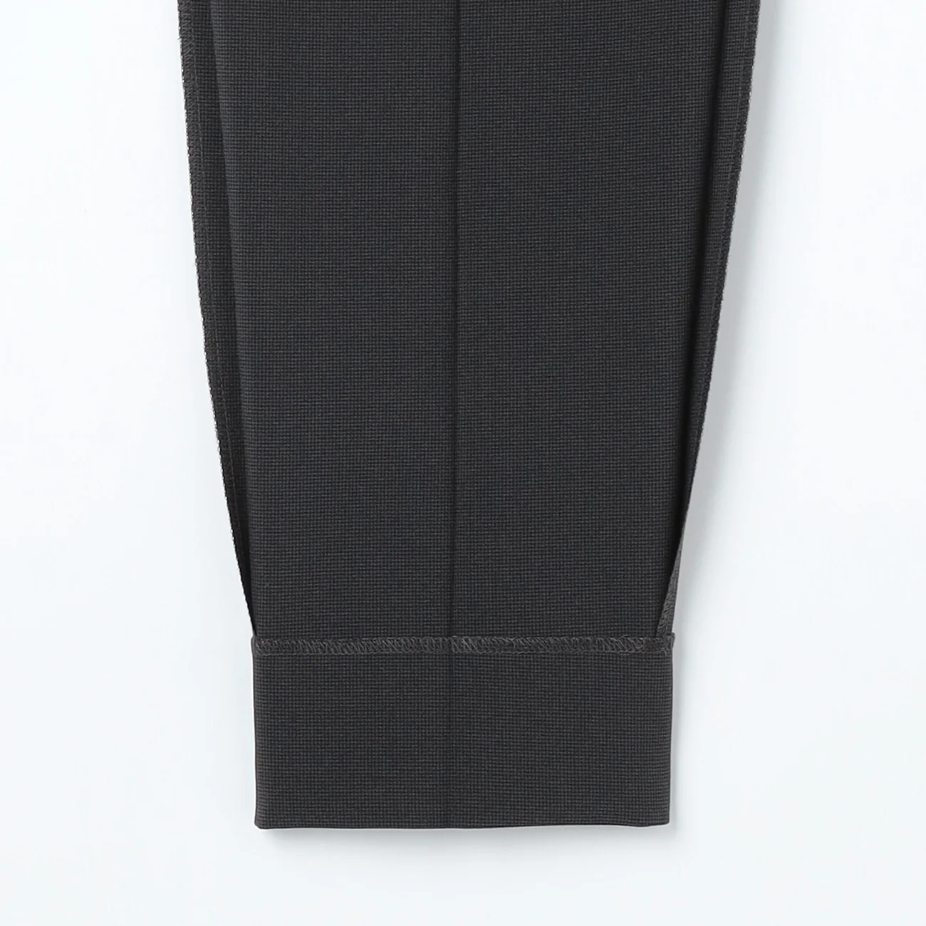 Washable Stretch Cropped Houndstooth Pants - Charcoal Gray - Image 10