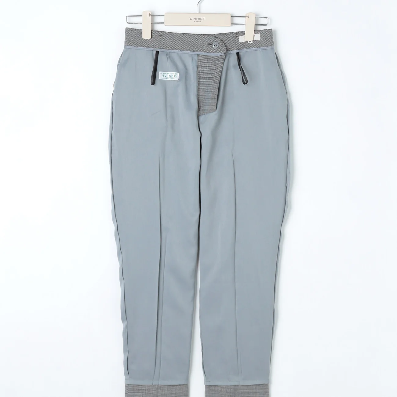 High-breathability Washable Stretch Cropped Pants - Blue - Image 8