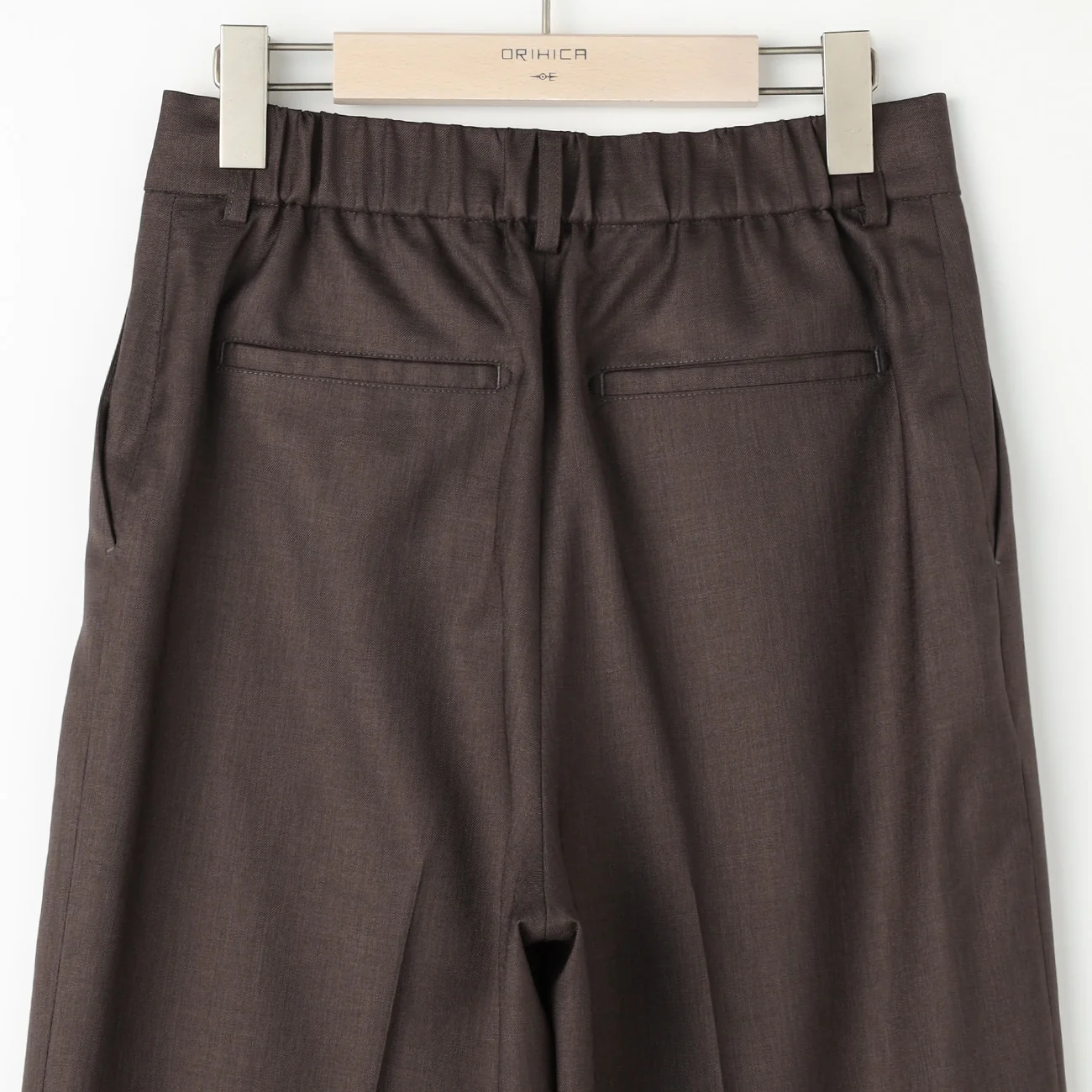 THE THIRD SUITS Linen-Like Wide Pants - Brown - Image 5