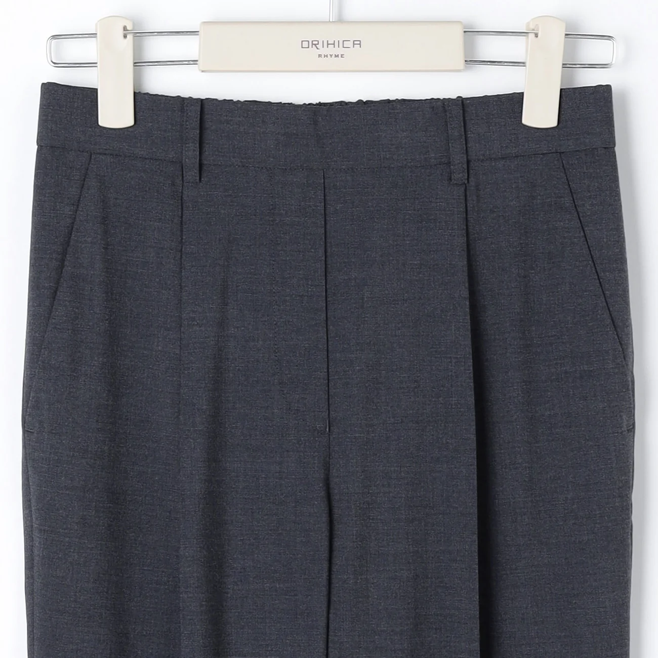 Flamingo Pants Airy Washable Stretch Tapered Pants - Navy - Image 5