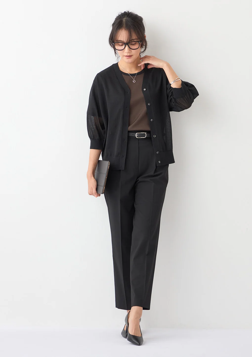 Flamingo Airy Tapered Pants - Black - Image 28