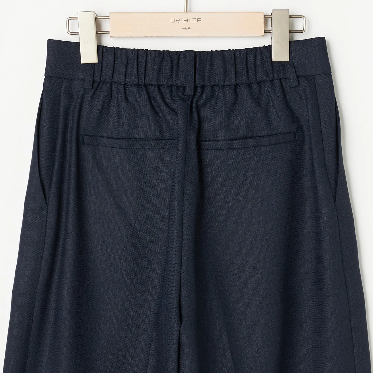 THE THIRD SUITS Linen-Like Wide Pants - Navy - Image 7