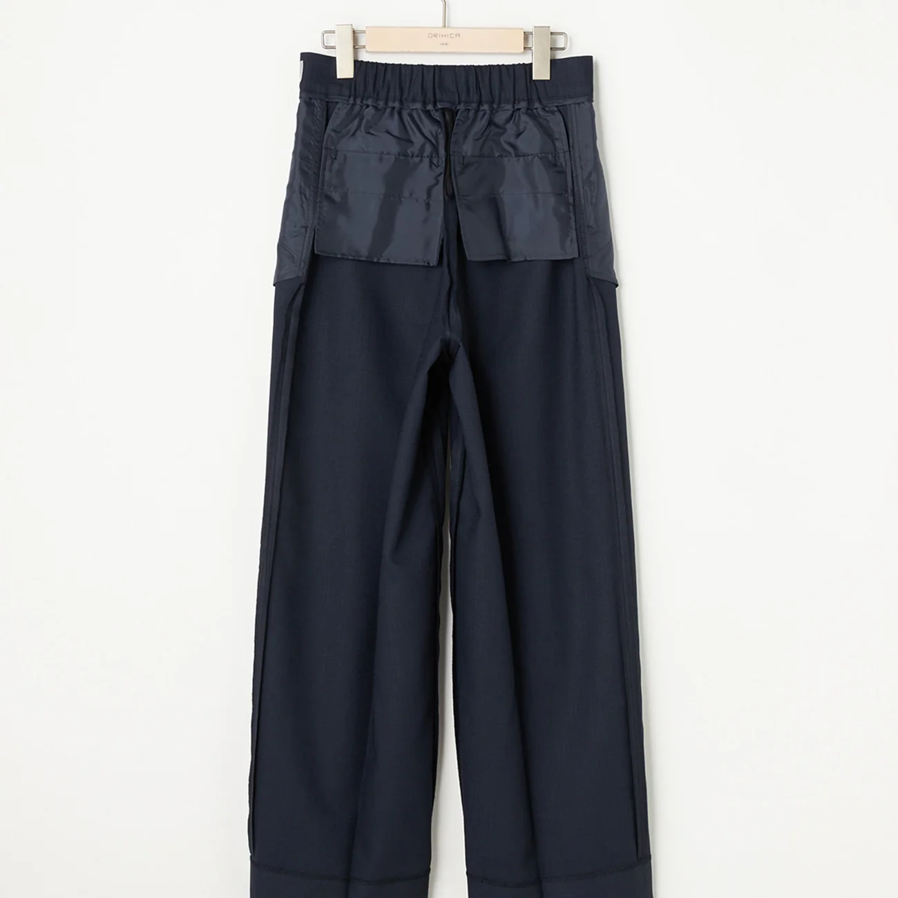 THE THIRD SUITS Linen-Like Wide Pants - Navy - Image 9