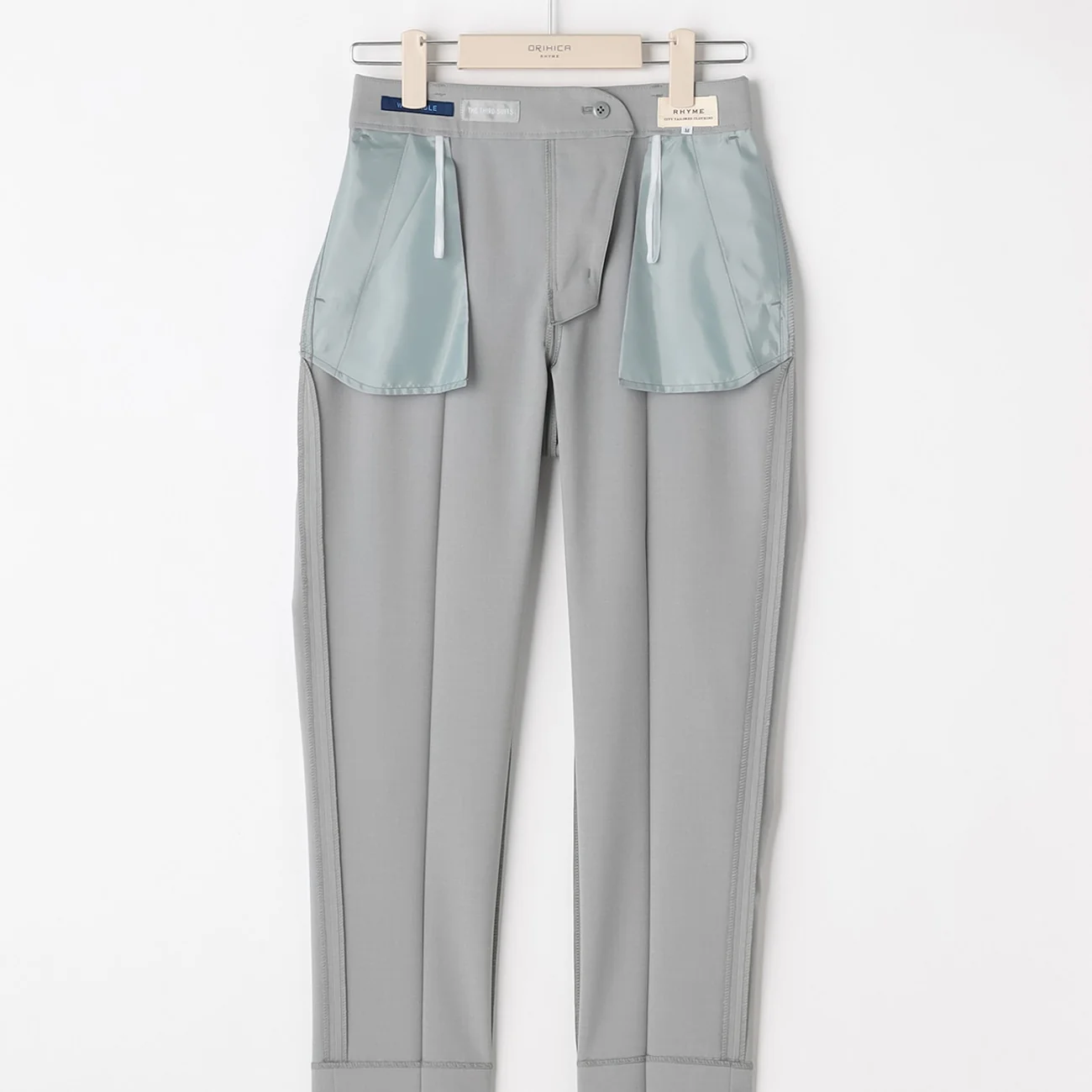 THE THIRD SUITS Cropped Pants - Light Gray - Image 4