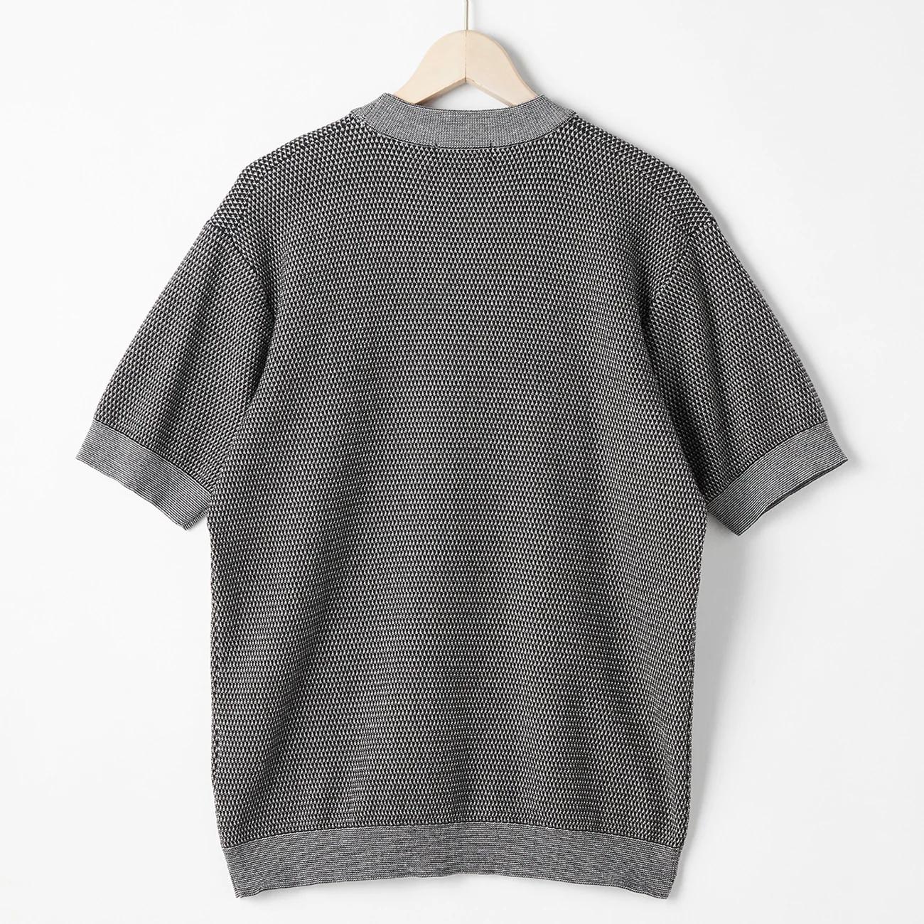 BIZ KNIT Textured Stripe Knit T-Shirt - Image 4