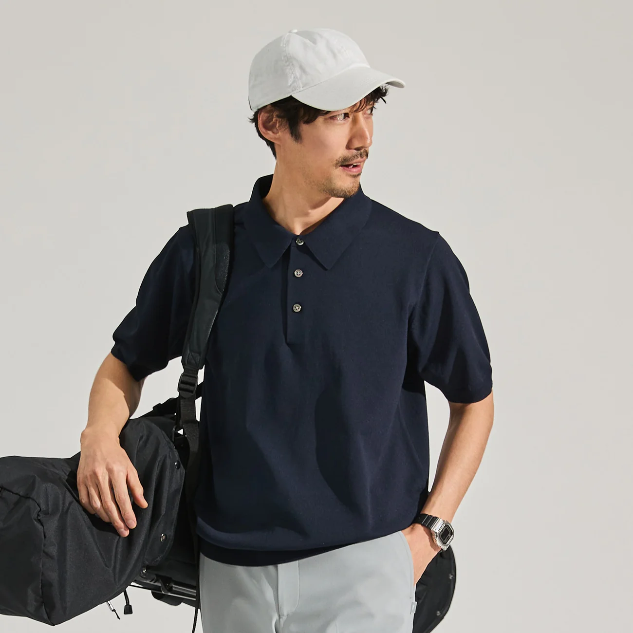 BIZSPO Plating Knit Polo