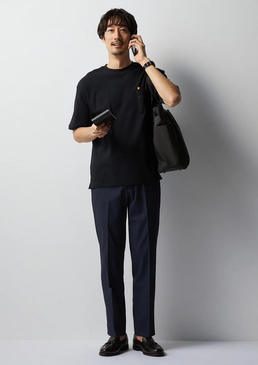 Business Casual Cool Touch Stretch Pants - Navy - Image 12