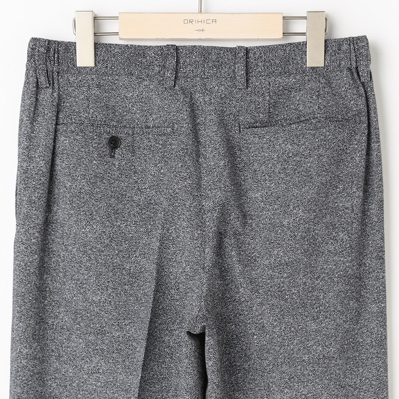Business Casual High-Breathability Herringbone Pants - White & Black - Image 5