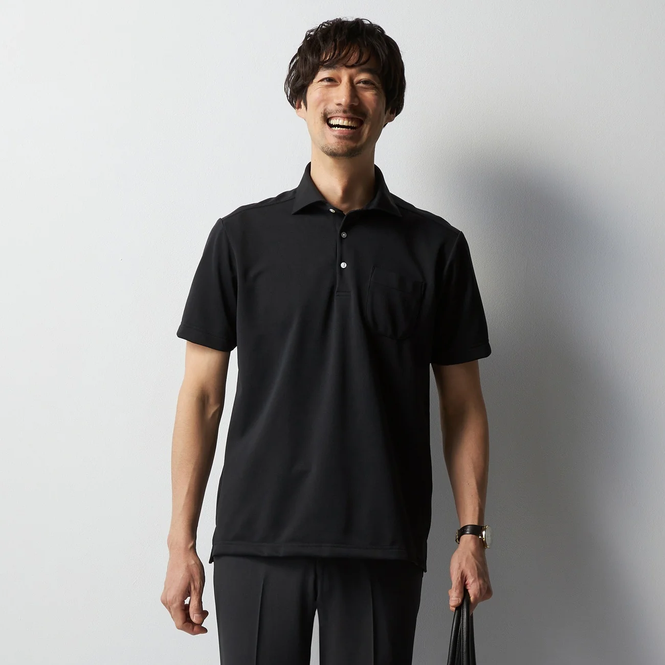 Pullover Spread Collar Polo Shirt - Image 18