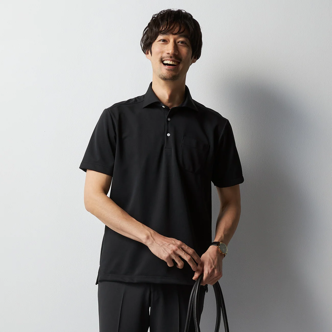 Pullover Spread Collar Polo Shirt - Image 19