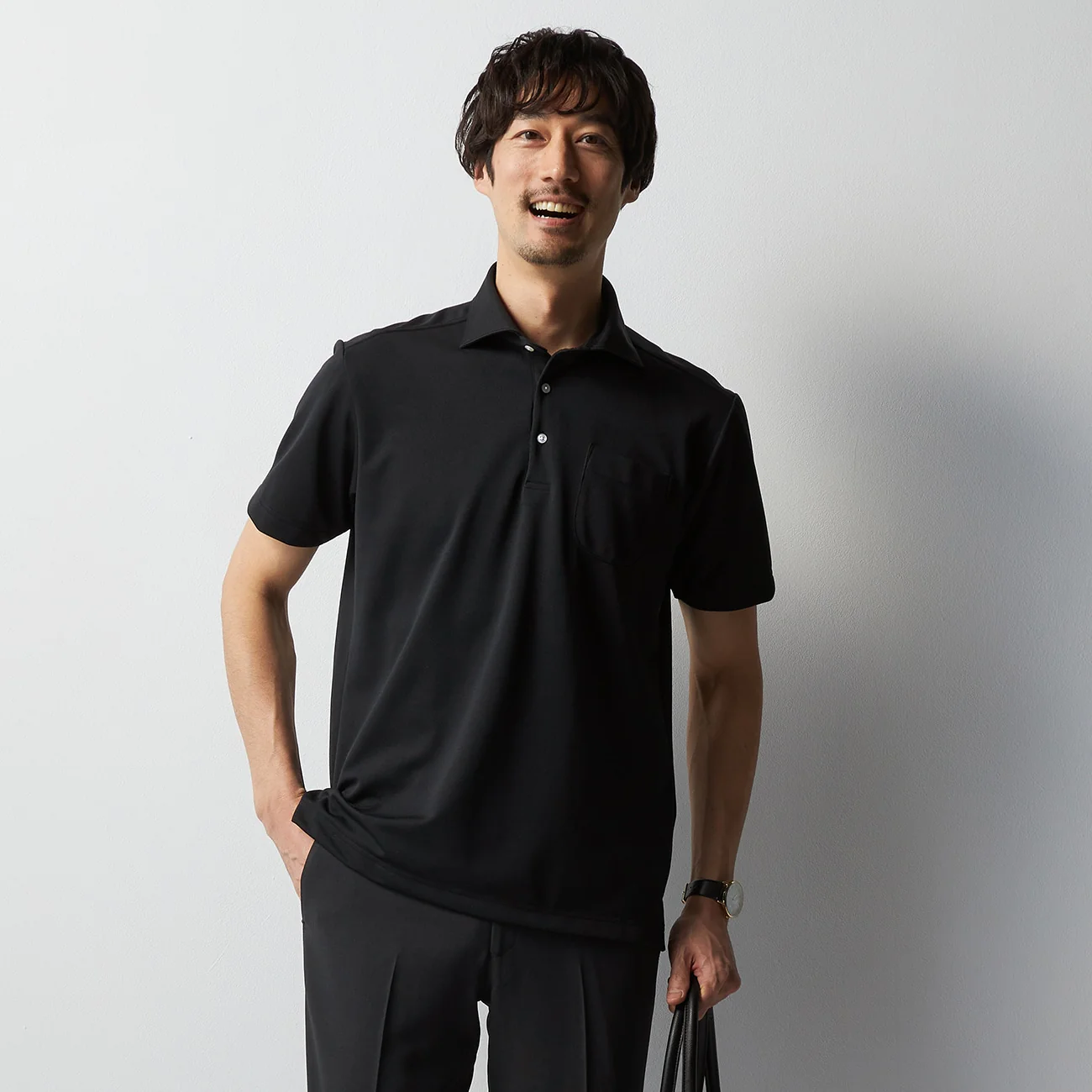 Pullover Spread Collar Polo Shirt - Image 20