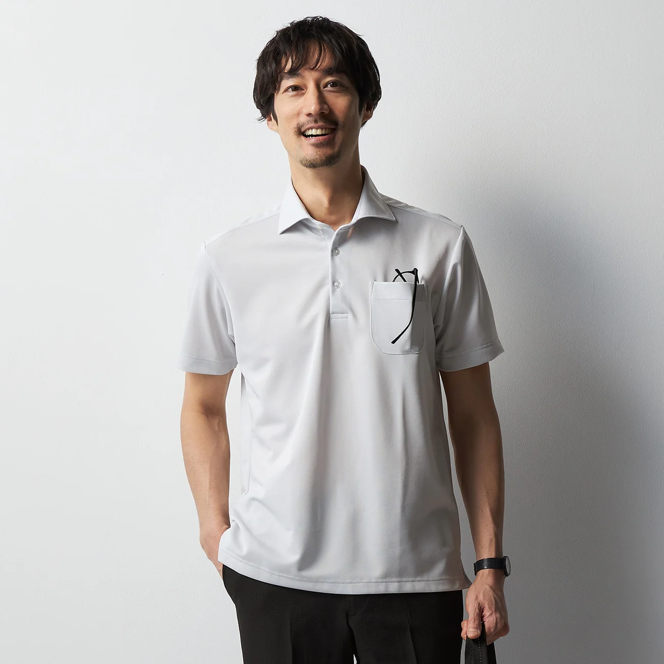 Pullover Spread Collar Polo Shirt - Image 25