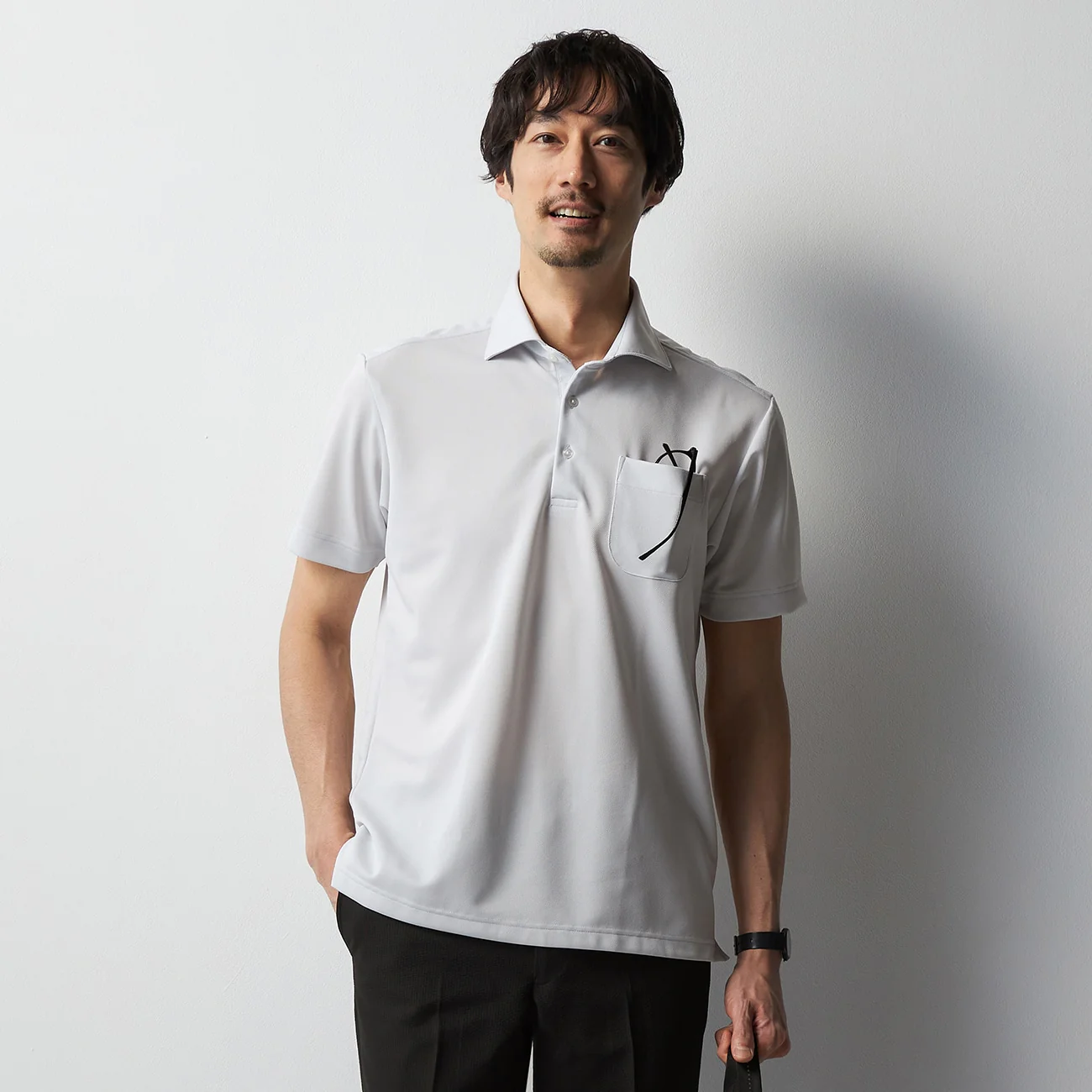 Pullover Spread Collar Polo Shirt - Image 26