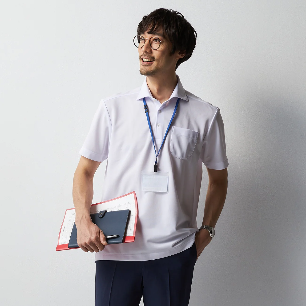 Pullover Spread Collar Polo Shirt - Image 29
