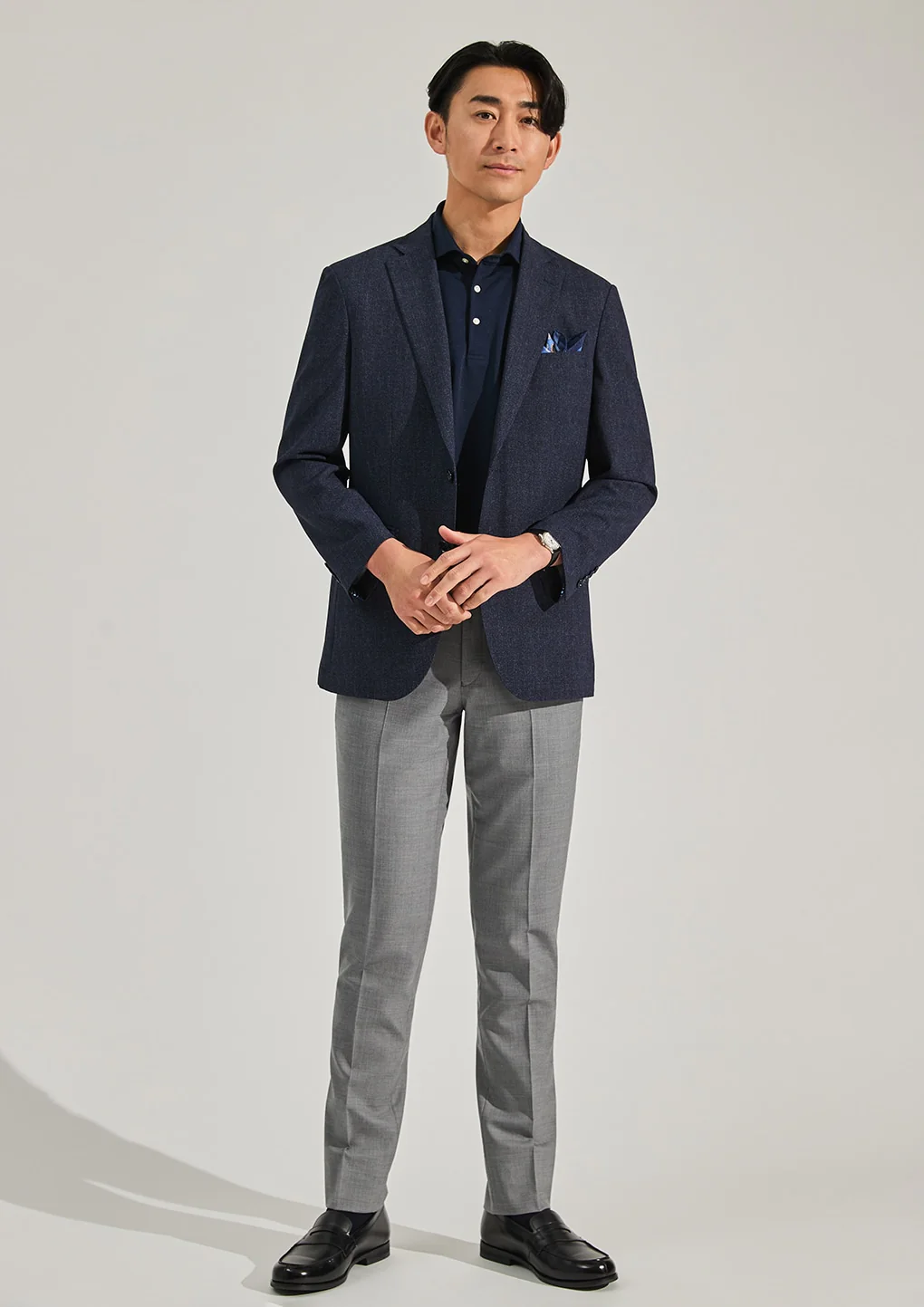 Pullover Spread Collar Polo Shirt - Image 36