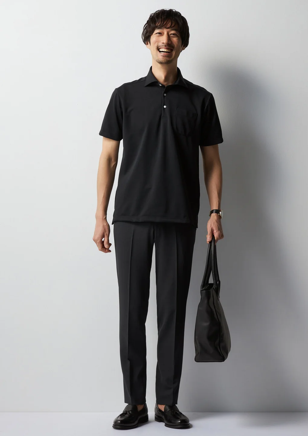 Pullover Spread Collar Polo Shirt - Image 38