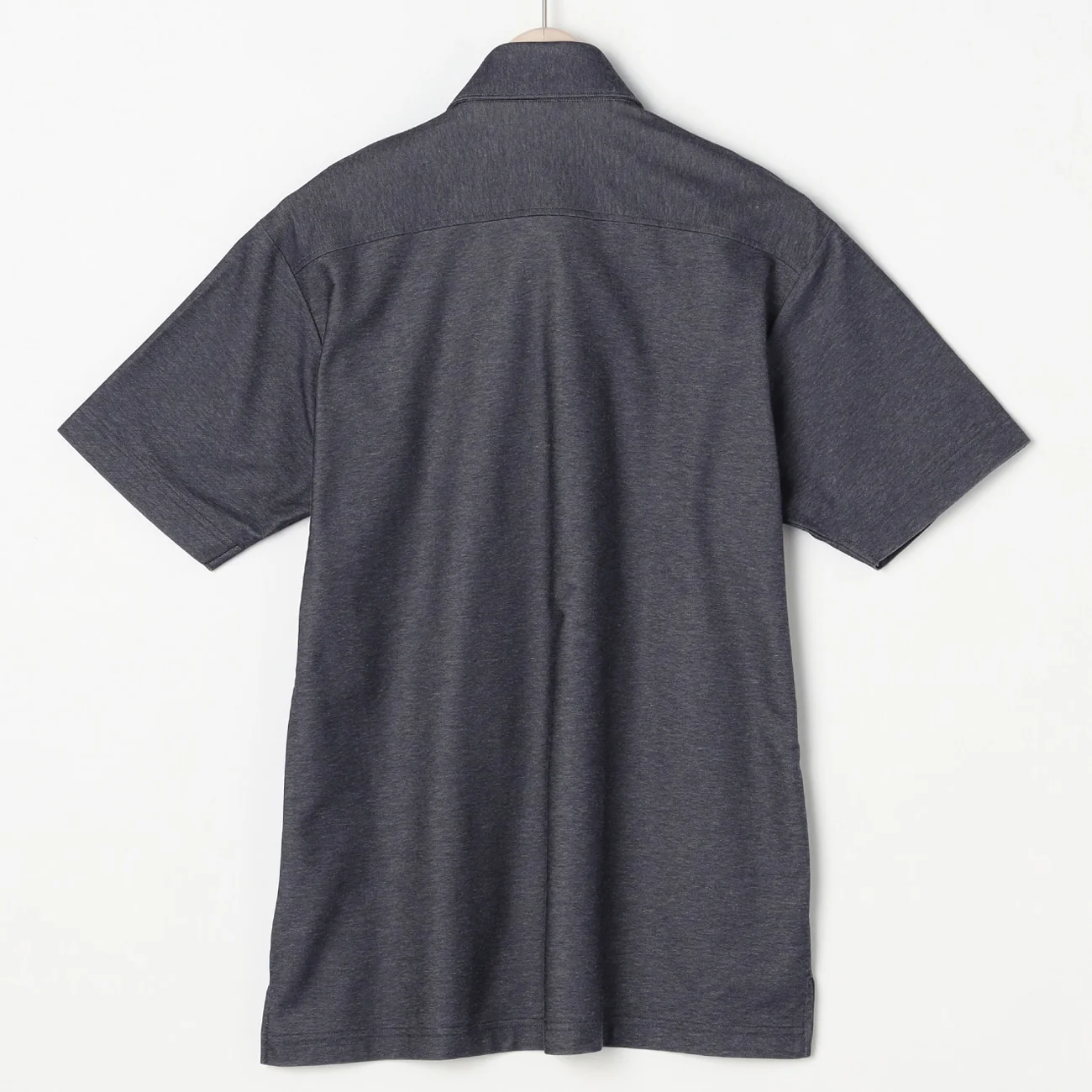Twill Button-Down Polo Shirt - Navy - Image 6