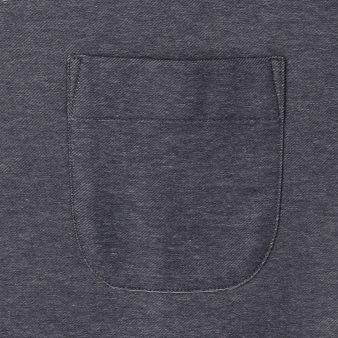 Twill Button-Down Polo Shirt - Navy - Image 8