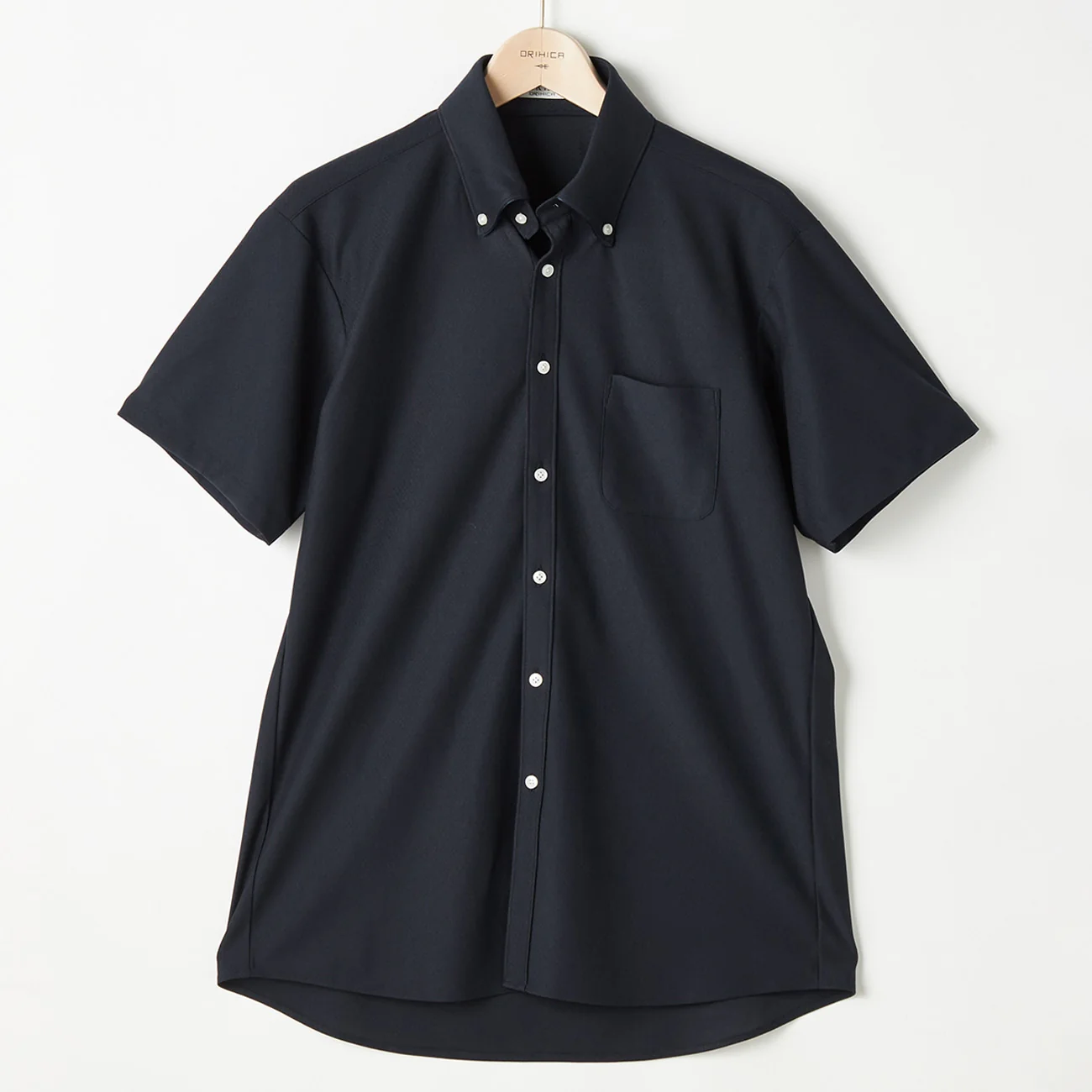 Full-Buttoned Diamond Pattern Button-Down Polo Shirt - Image 2