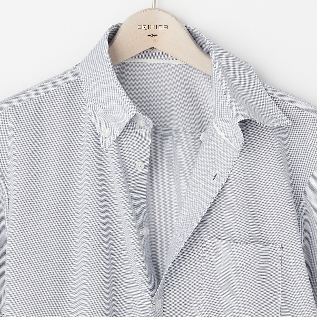 Full-Buttoned Sashiko Button-Down Shirt - Image 7
