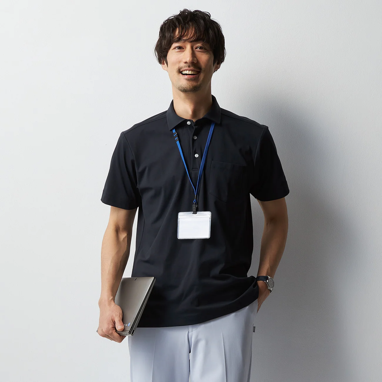 BIZSPO Pullover Smooth-Touch Polo Shirt - Image 2