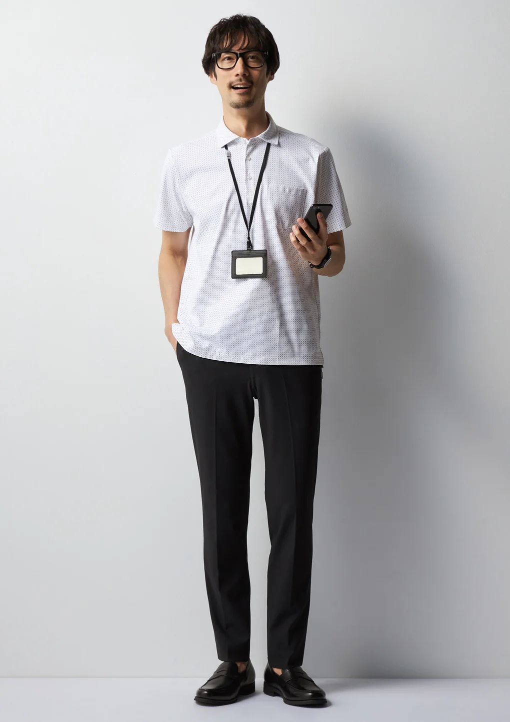BIZSPO Printed Polo Shirt - Black - Image 13