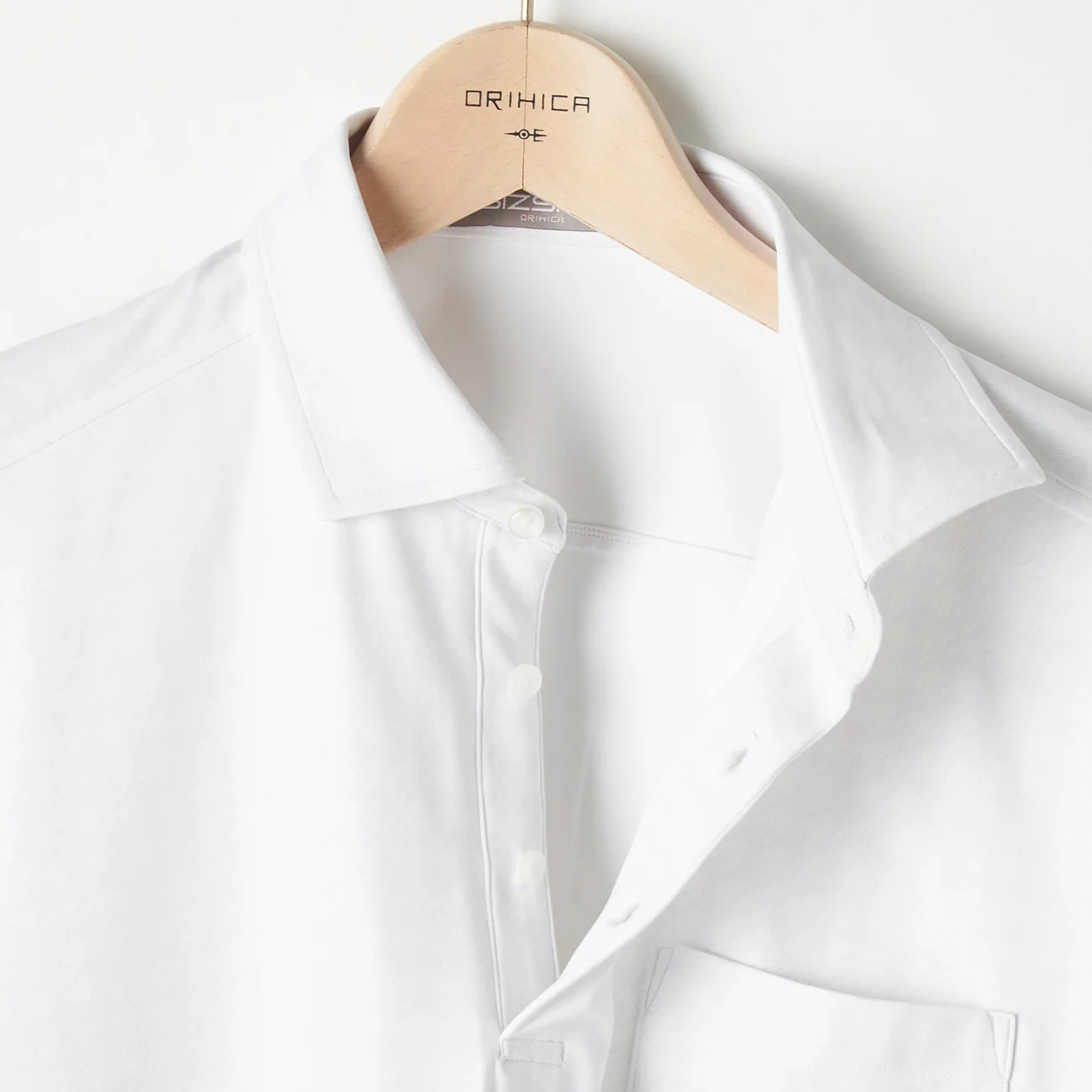 BIZSPO Printed Polo Shirt - White - Image 4