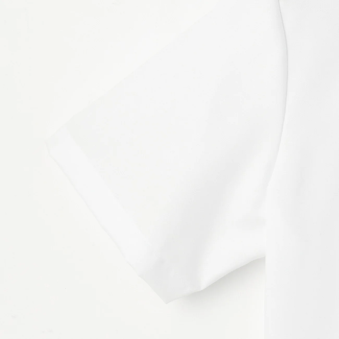 Women's Super Non-Iron Cotton Short Sleeve Point Collar Shirt - White - Image 9