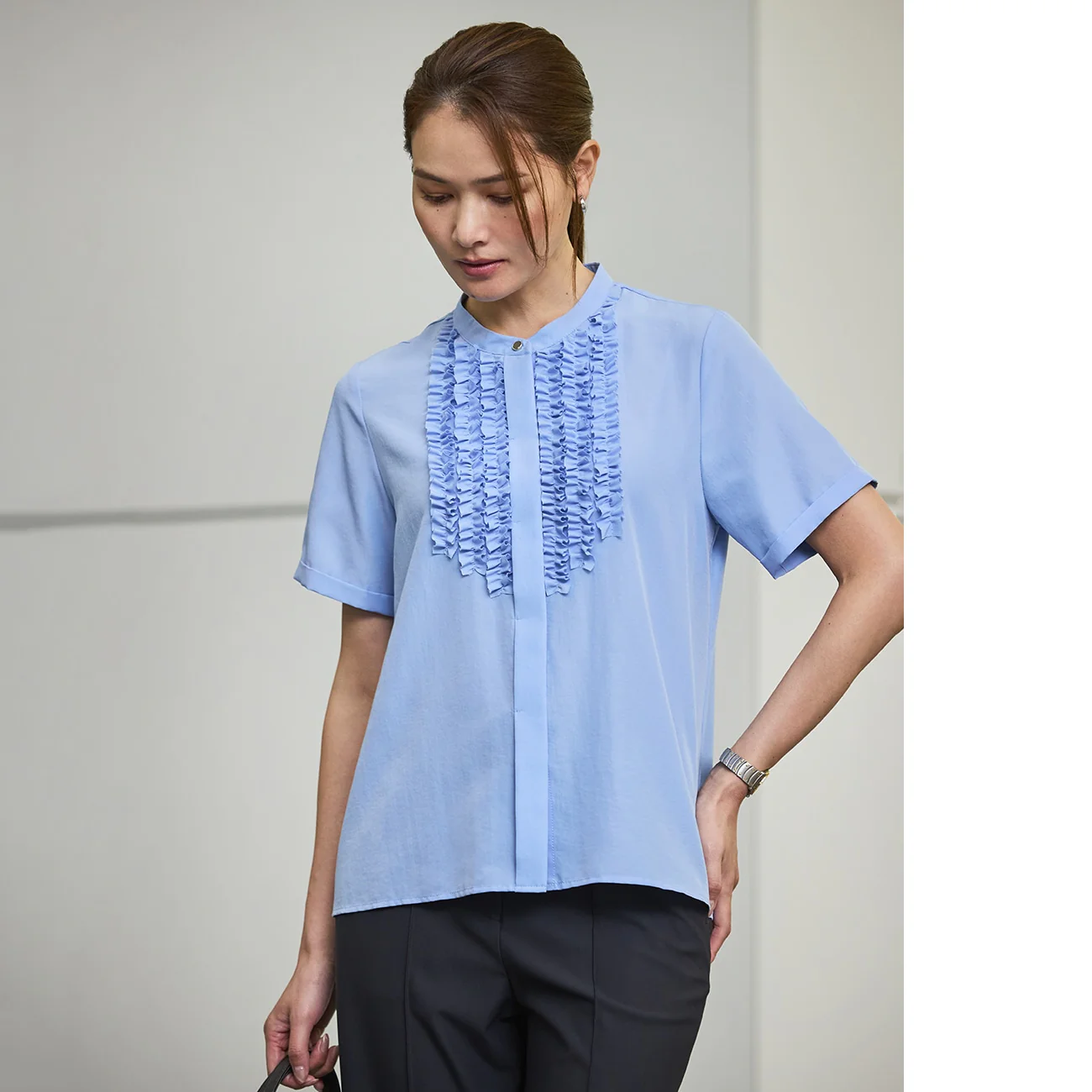 Bosom Ruffle Blouse - Image 2