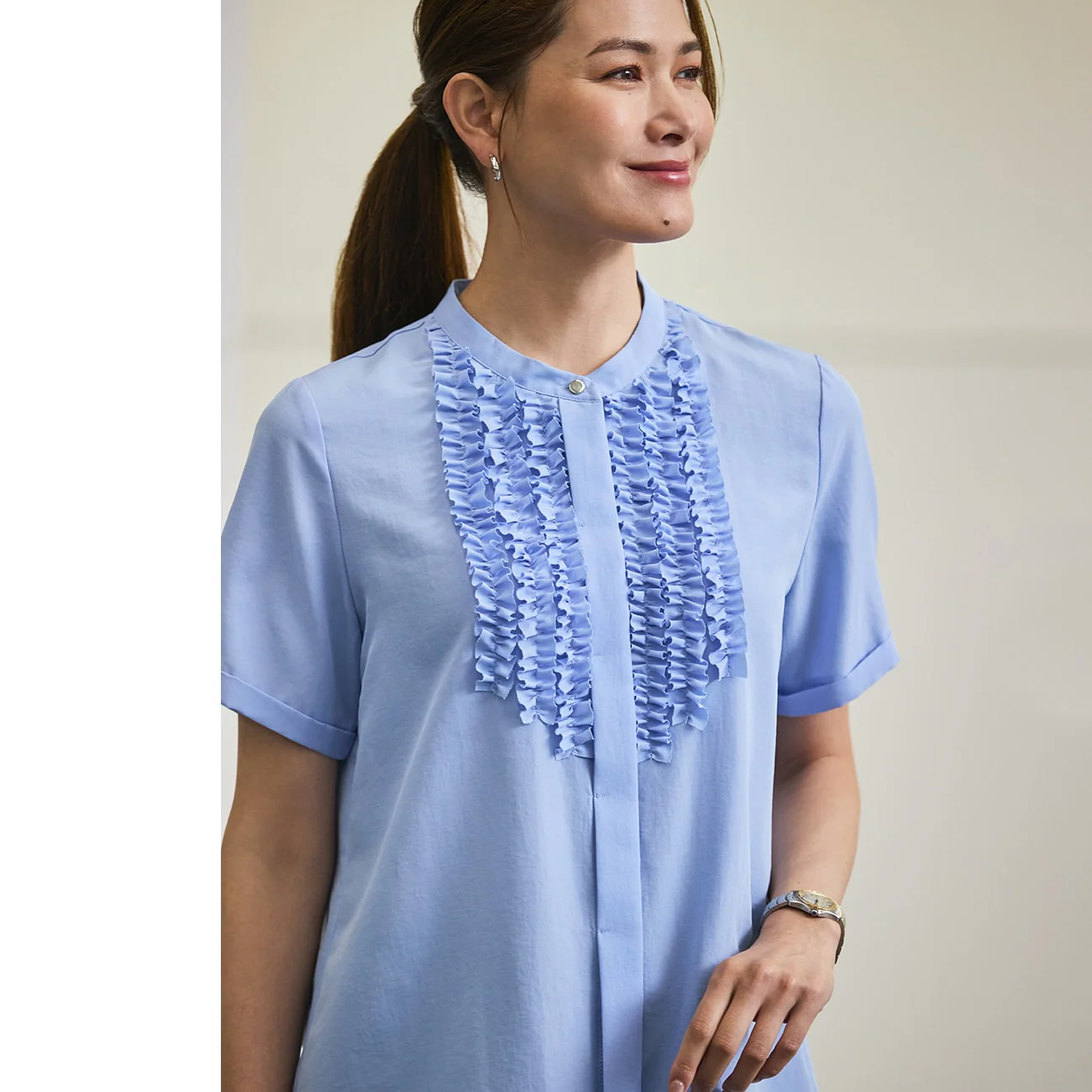 Bosom Ruffle Blouse - Image 3
