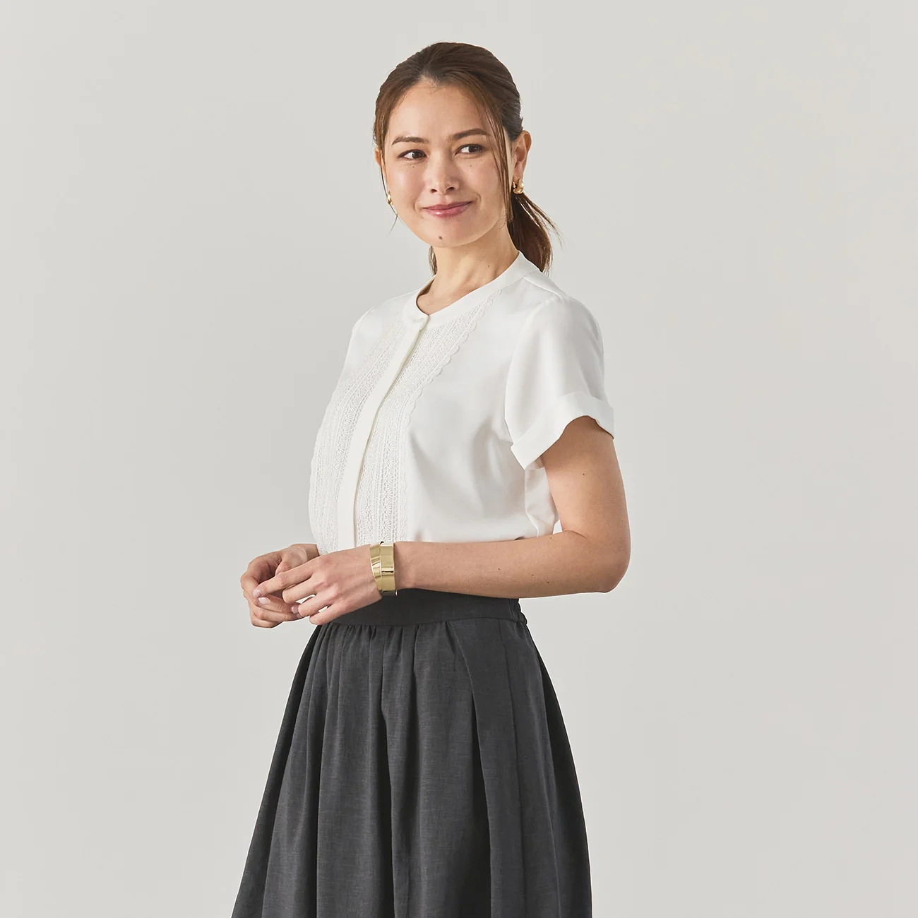 Washable Stretch Laced Blouse - Image 12