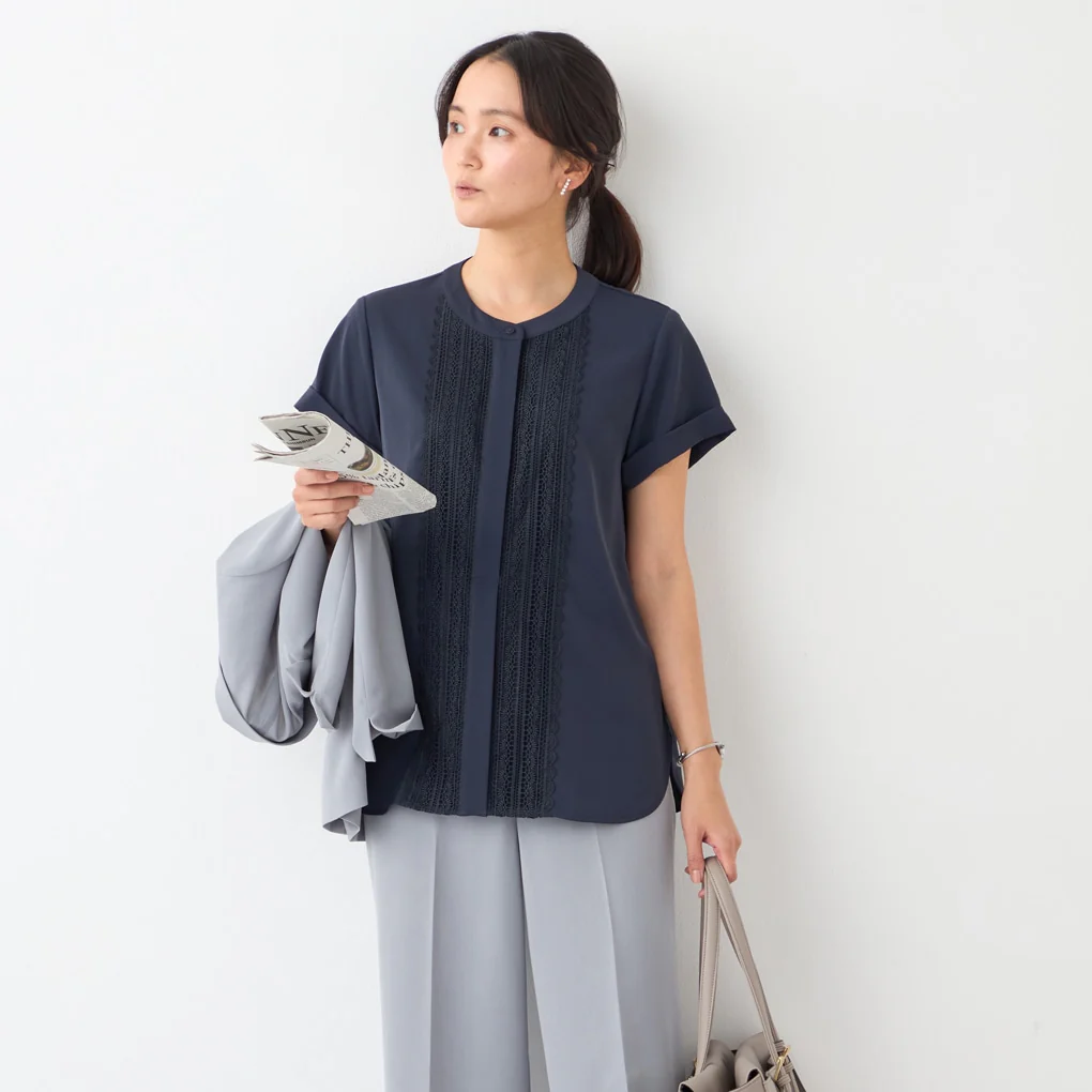 Washable Stretch Laced Blouse - Image 6