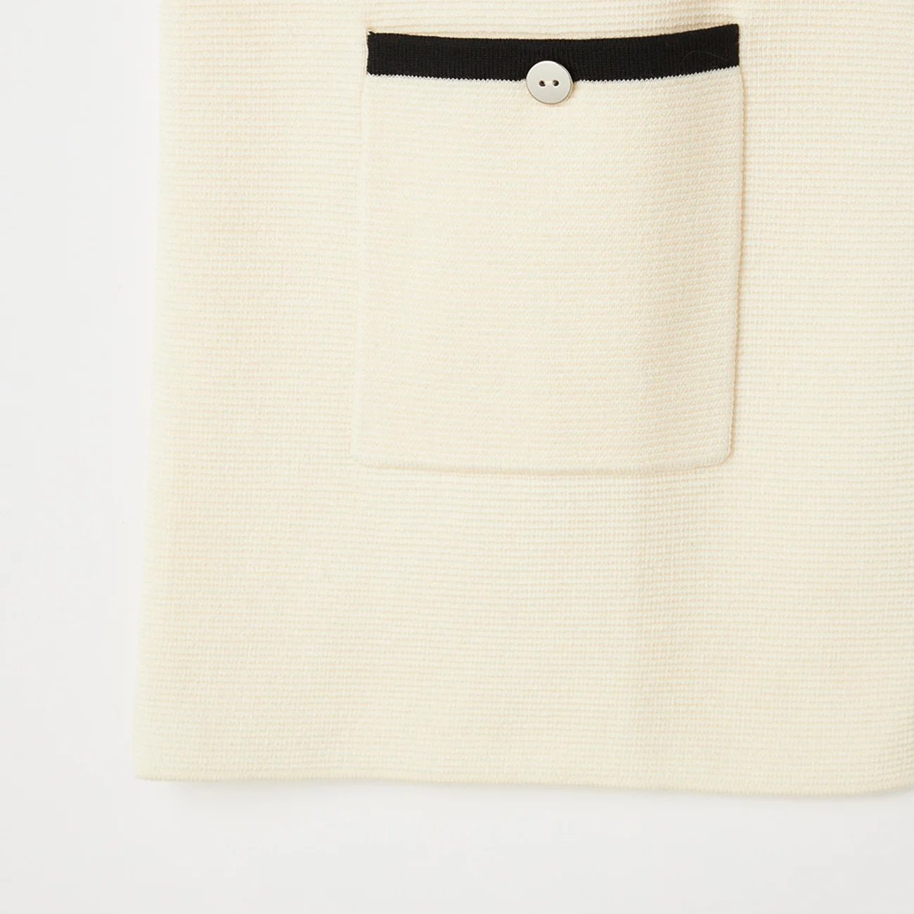 Color-block Mid-length Knit Jacket - Image 5