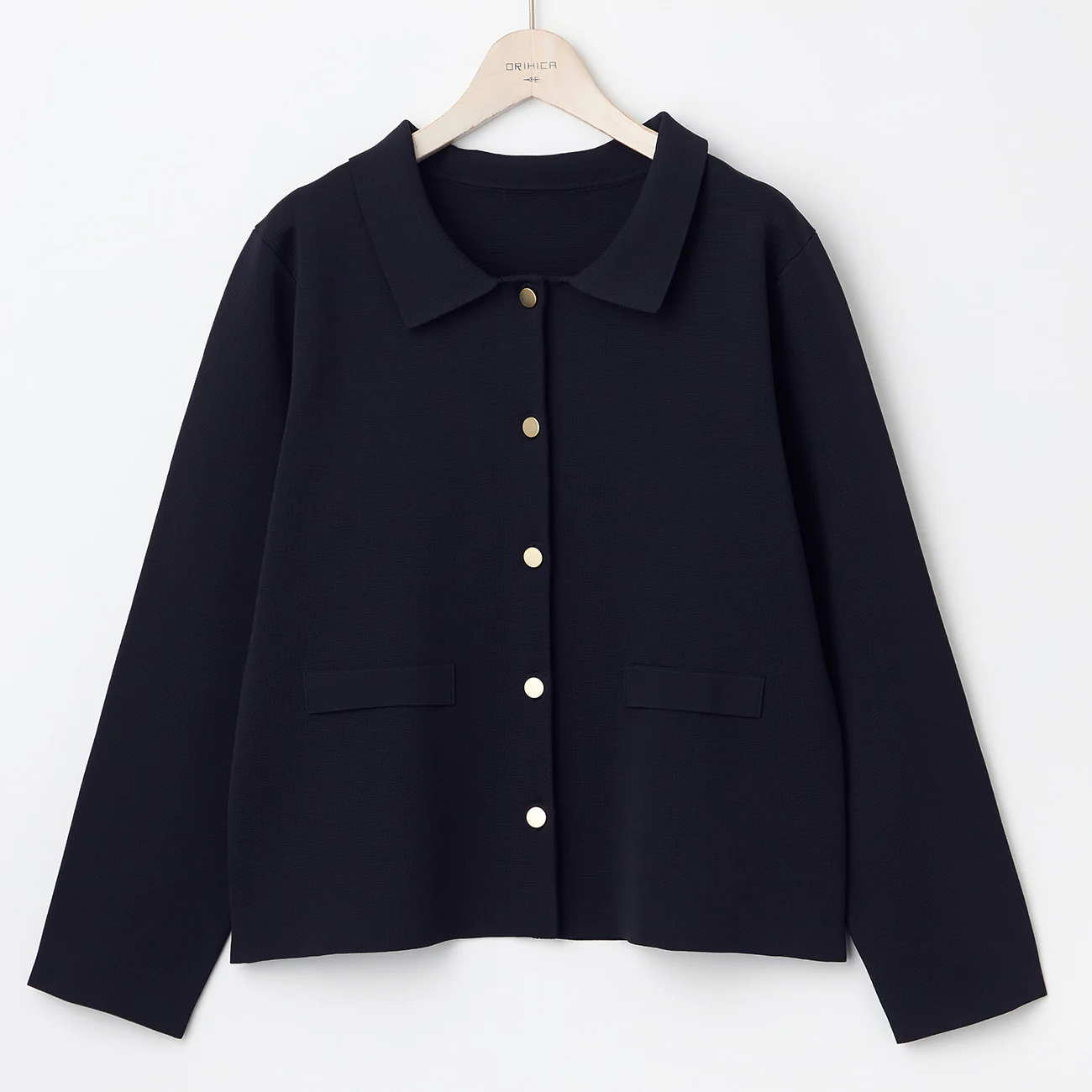 Collared Knit Jacket