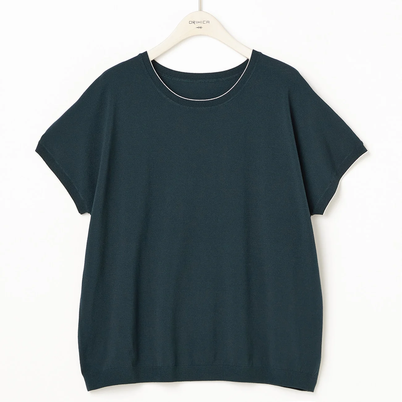 Contrast Collar Knit T-Shirt - Image 16