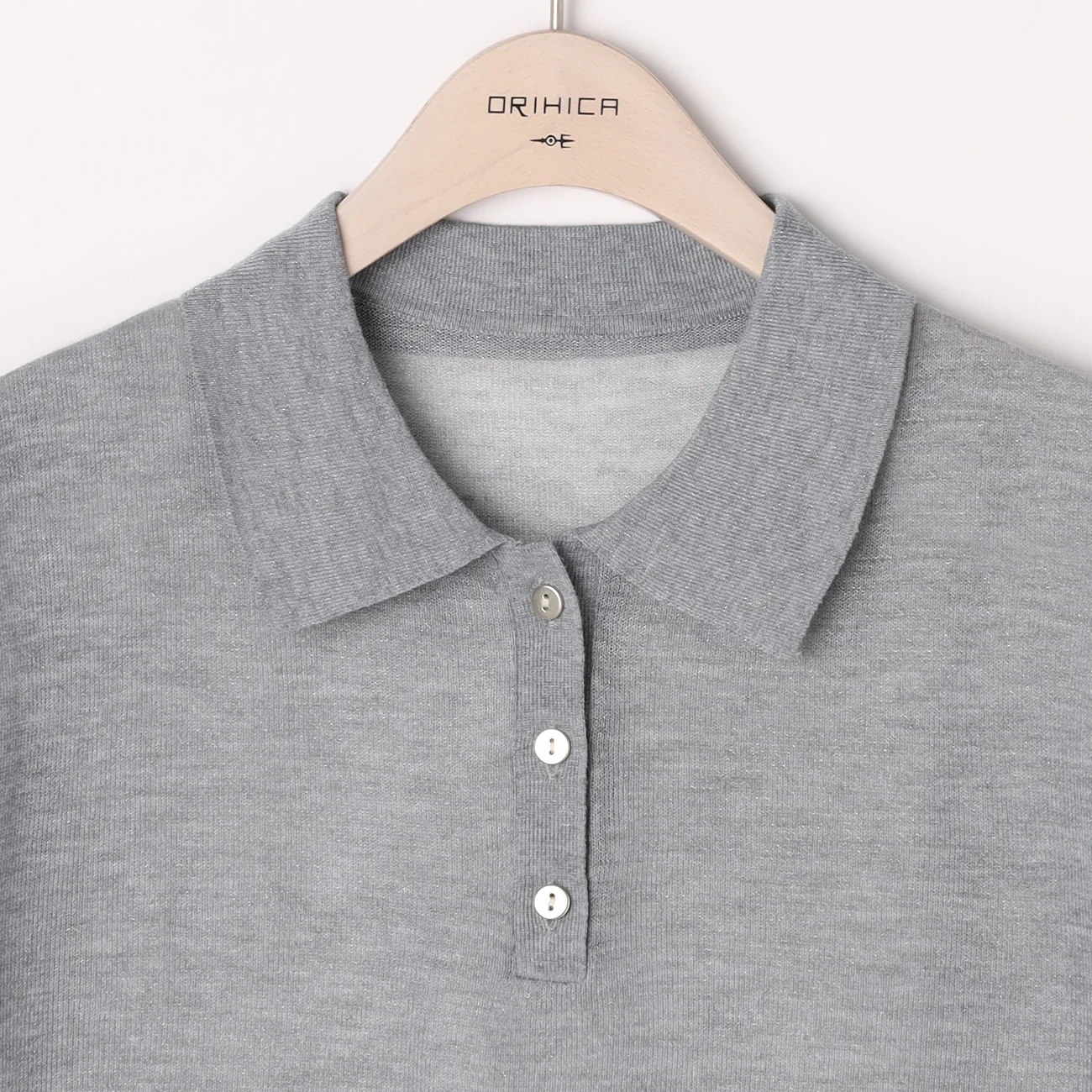 Sheer Glitter Knit Polo - Image 13