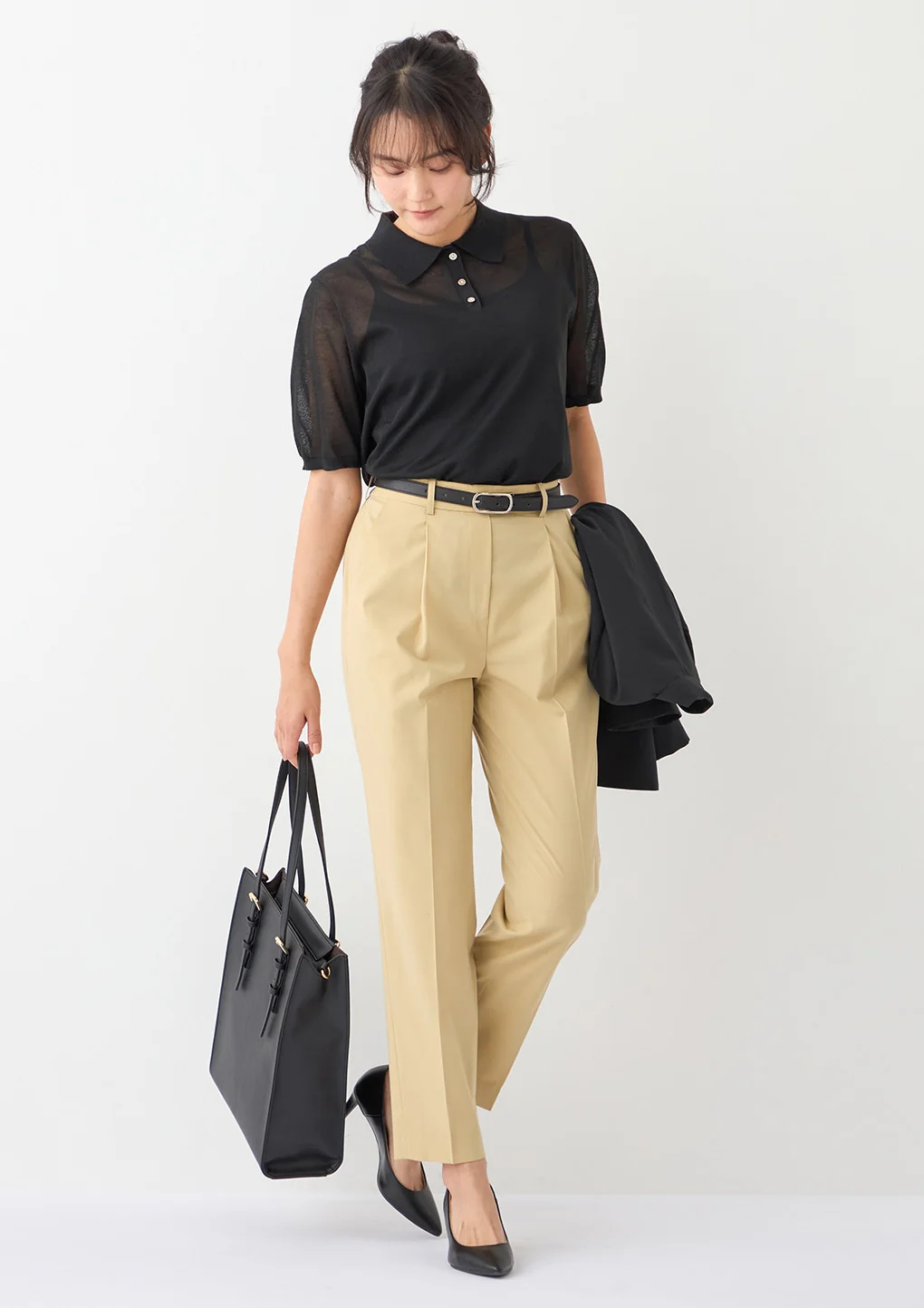 Sheer Glitter Knit Polo - Image 22