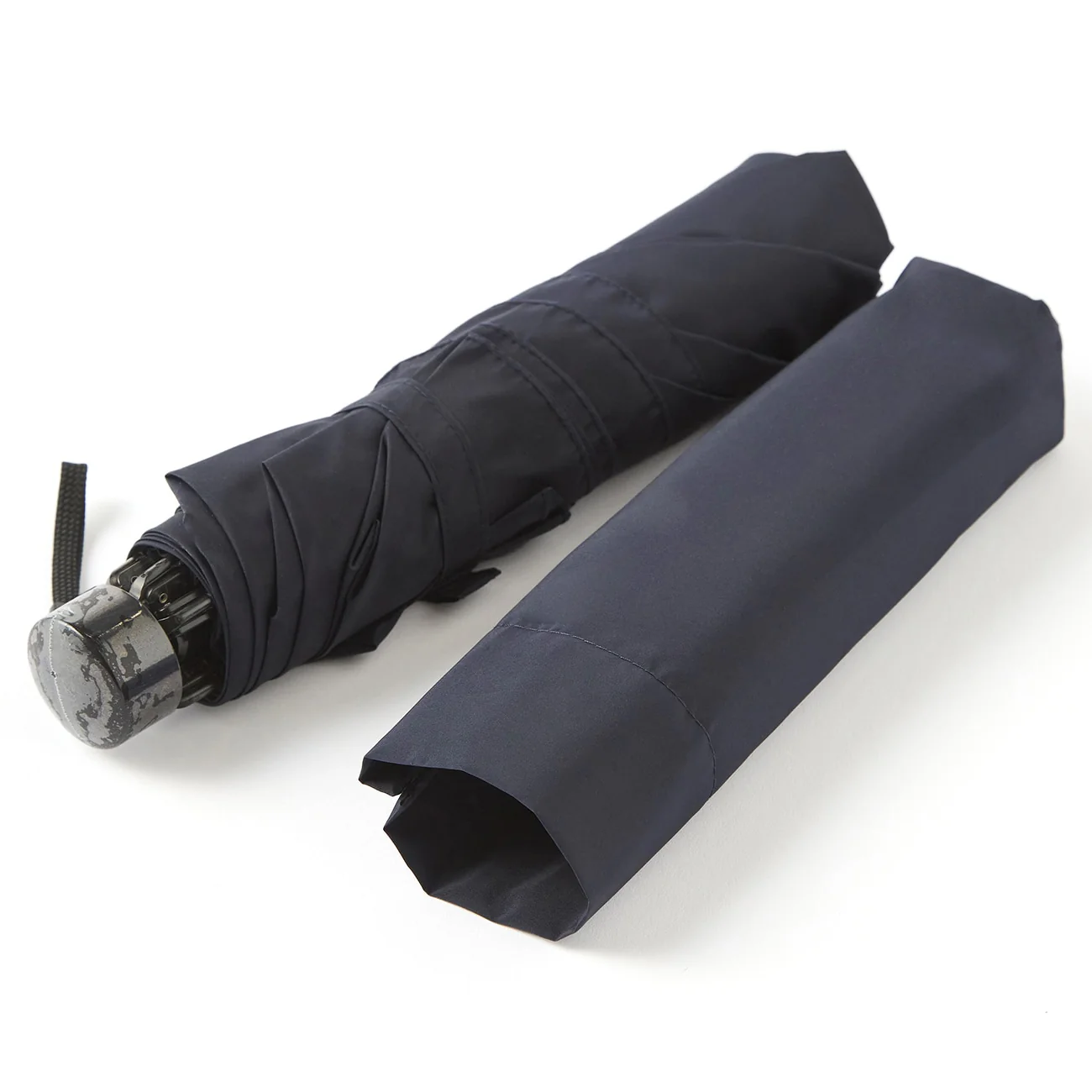 Form-Stable Folding Umbrella - Navy - Image 5